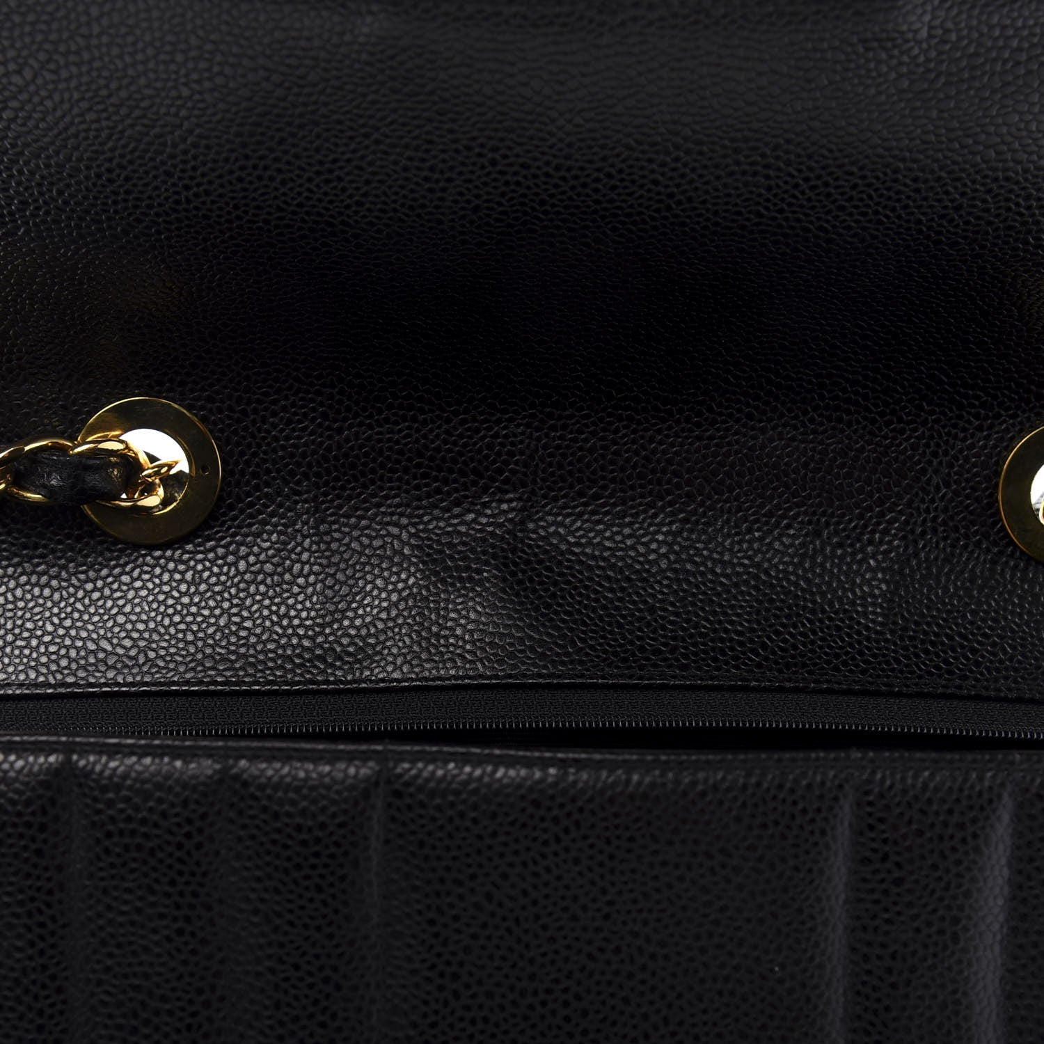 Chanel Caviar Vertical Quilted Jumbo Single Flap Black 10 of 14