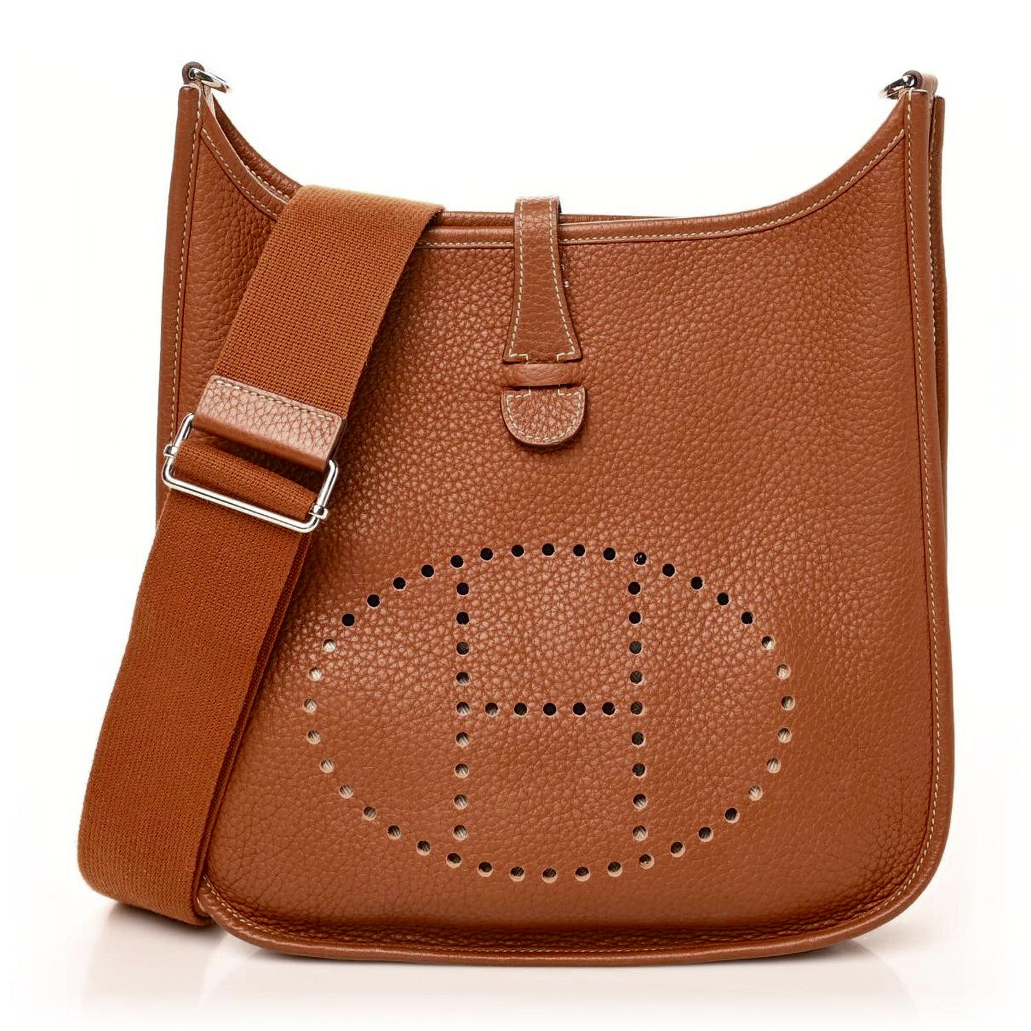 Hermes Taurillon Clemence Evelyne III PM Gold 1 of 9