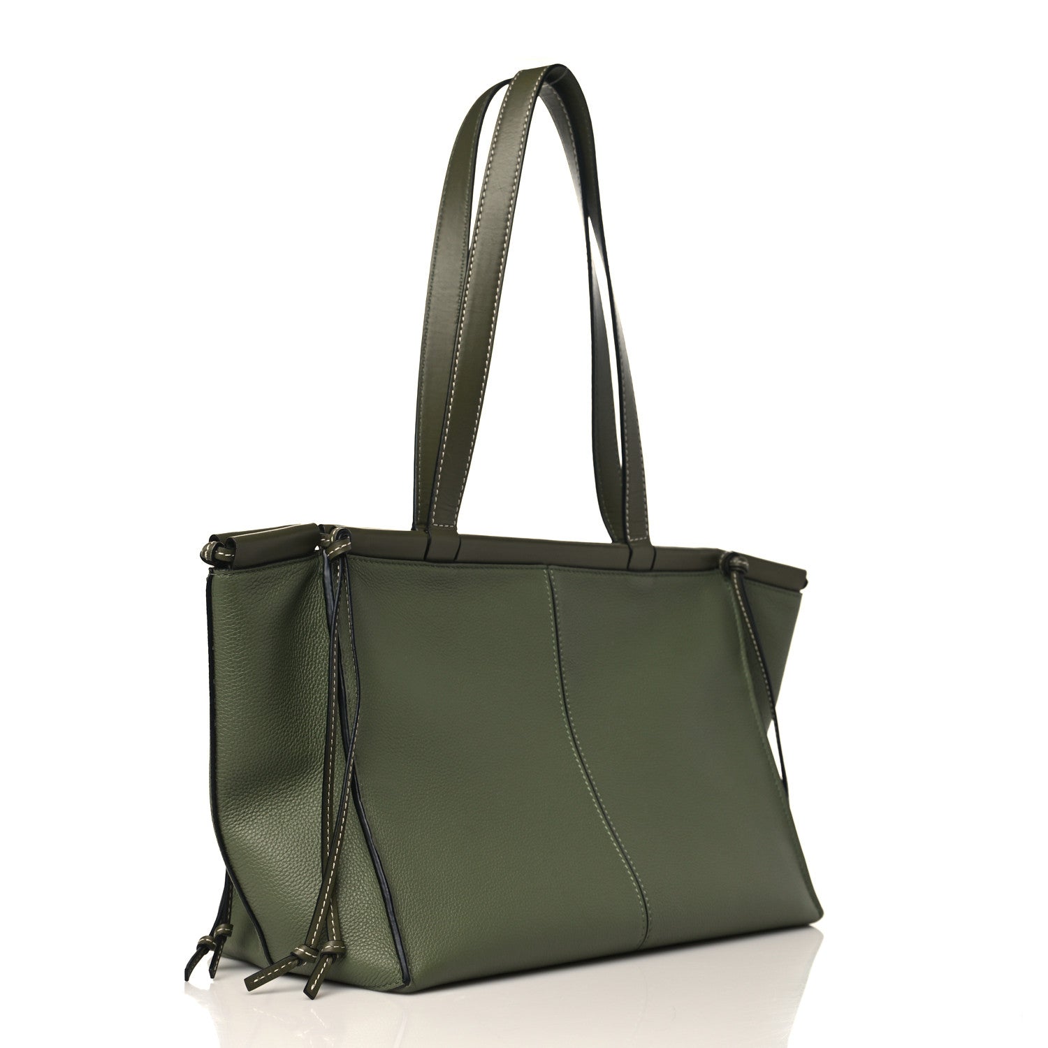 Loewe Soft Grained Calfskin Small Cushion Tote Avocado 2 of 8