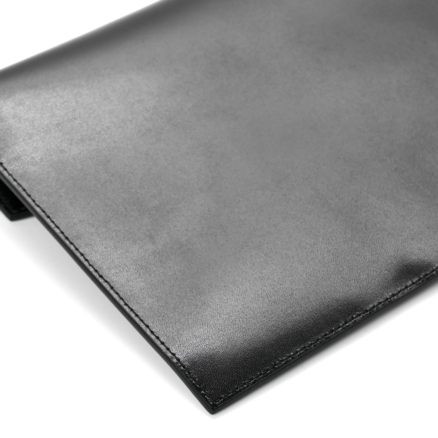Smooth Shiny Calfskin Monogram Uptown Pouch Black