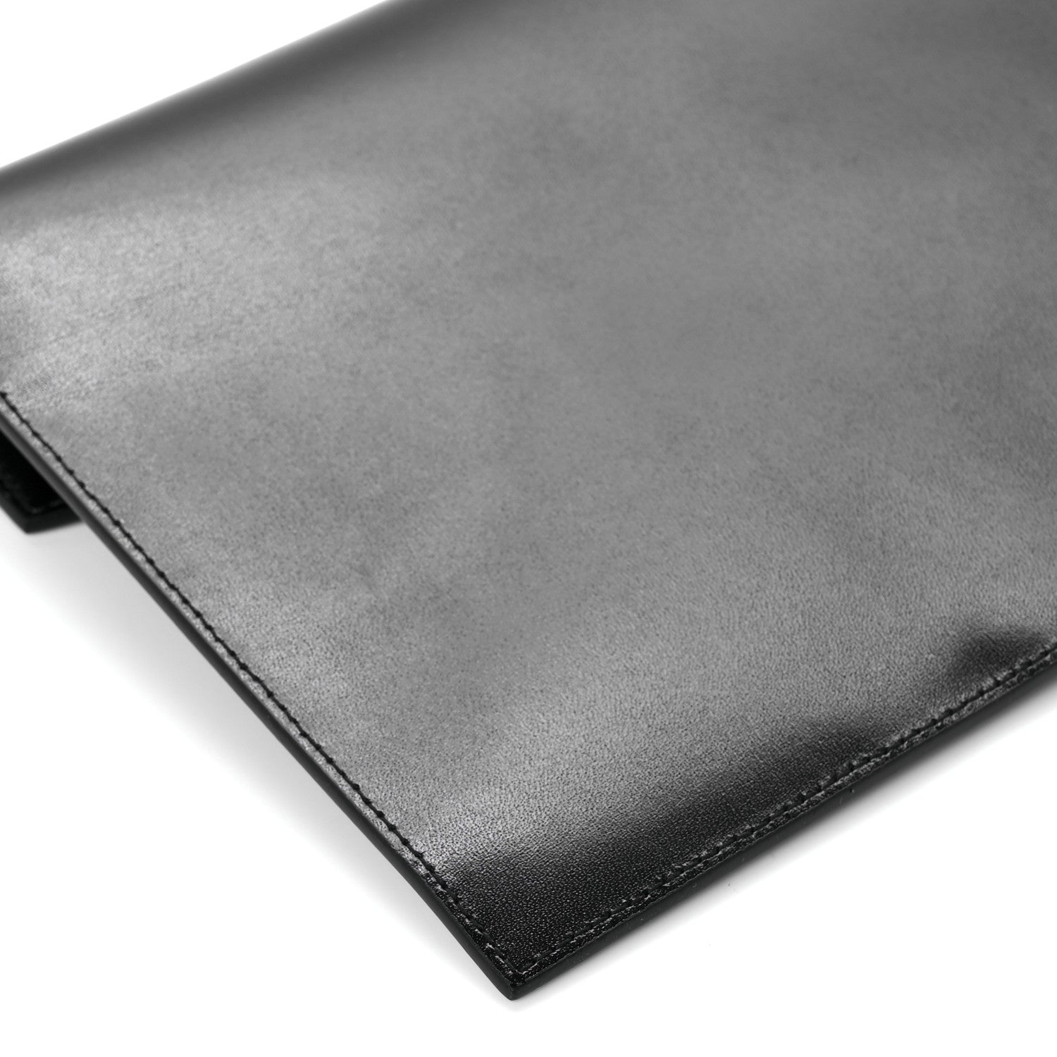 Saint Laurent Smooth Shiny Calfskin Monogram Uptown Pouch Black 9 of 11
