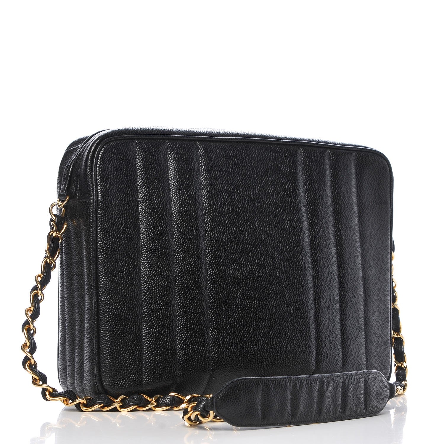 Chanel Caviar Vertical Quilt Camera Bag Black 3 of 11
