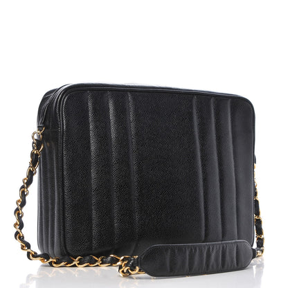 Chanel Caviar Vertical Quilt Camera Bag Black 3 of 11