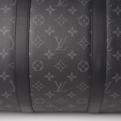 Louis Vuitton Monogram Eclipse Keepall Bandouliere 55 9 of 9