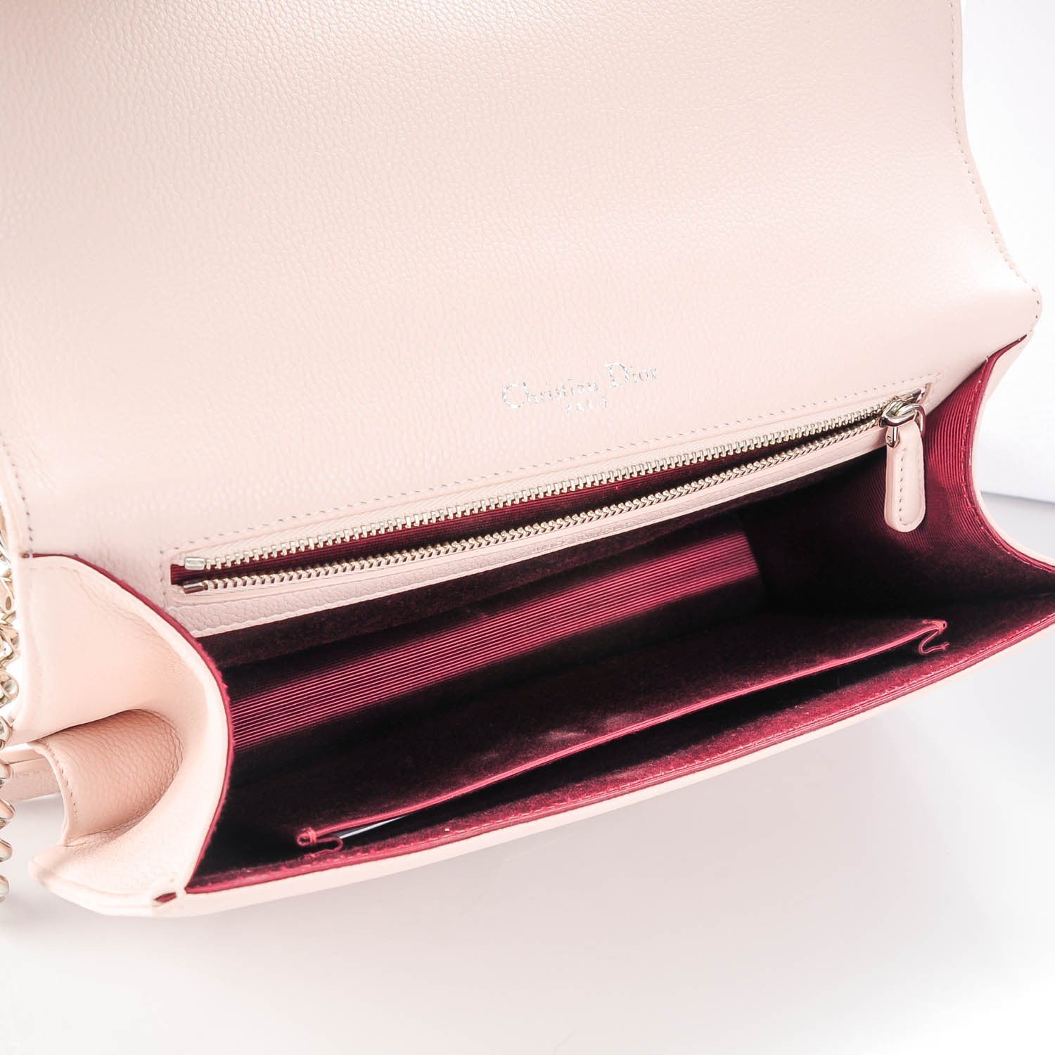 Christian Dior Grained Calfskin Medium Diorama Flap Bag Nude 5 of 8