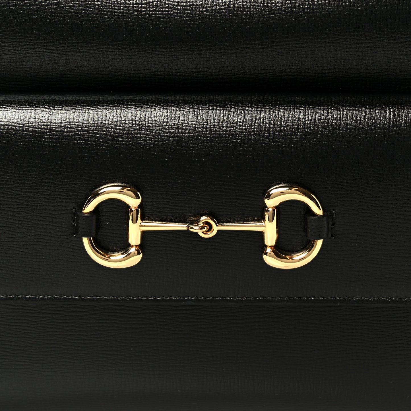 Textured Calfskin Small Horsebit 1955 Shoulder Bag Black