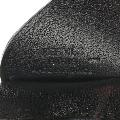 Hermes Milo Lambskin Lizard Touch Grigri Rodeo Pegase Horse Bag Charm PM So Black 4 of 5
