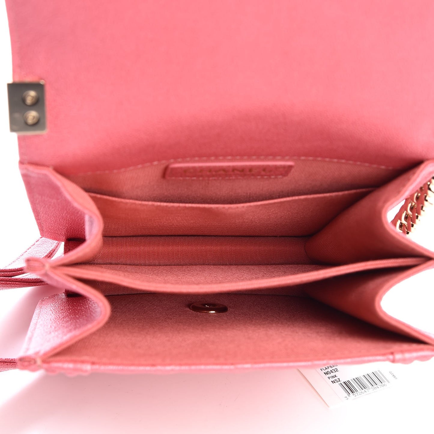 Caviar Quilted North South Boy Flap Pink