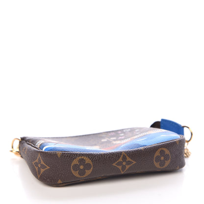 Louis Vuitton Monogram 2019 Christmas Animation Mini Venice Pochette Accessories Blue 4 of 8