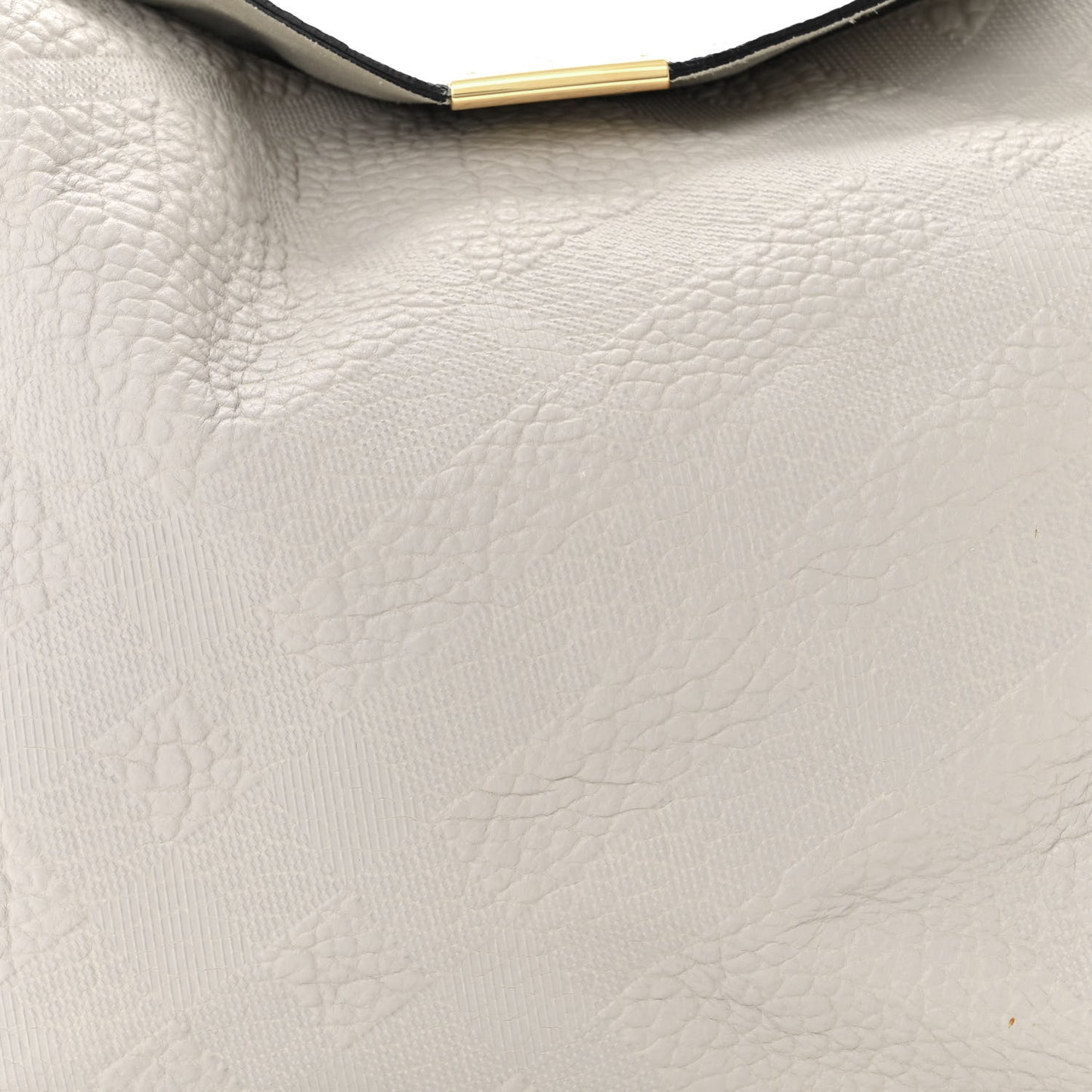 Heritage Grain Check Embossed Medium Lindburn Hobo Stone White