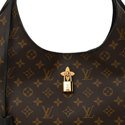 Louis Vuitton Monogram Flower Hobo Black 8 of 10