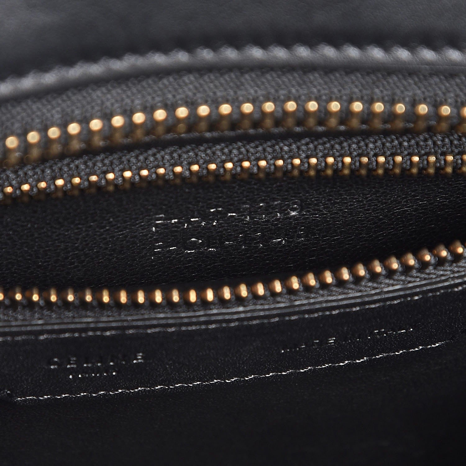 Celine Smooth Calfskin Micro Luggage Black 6 of 7