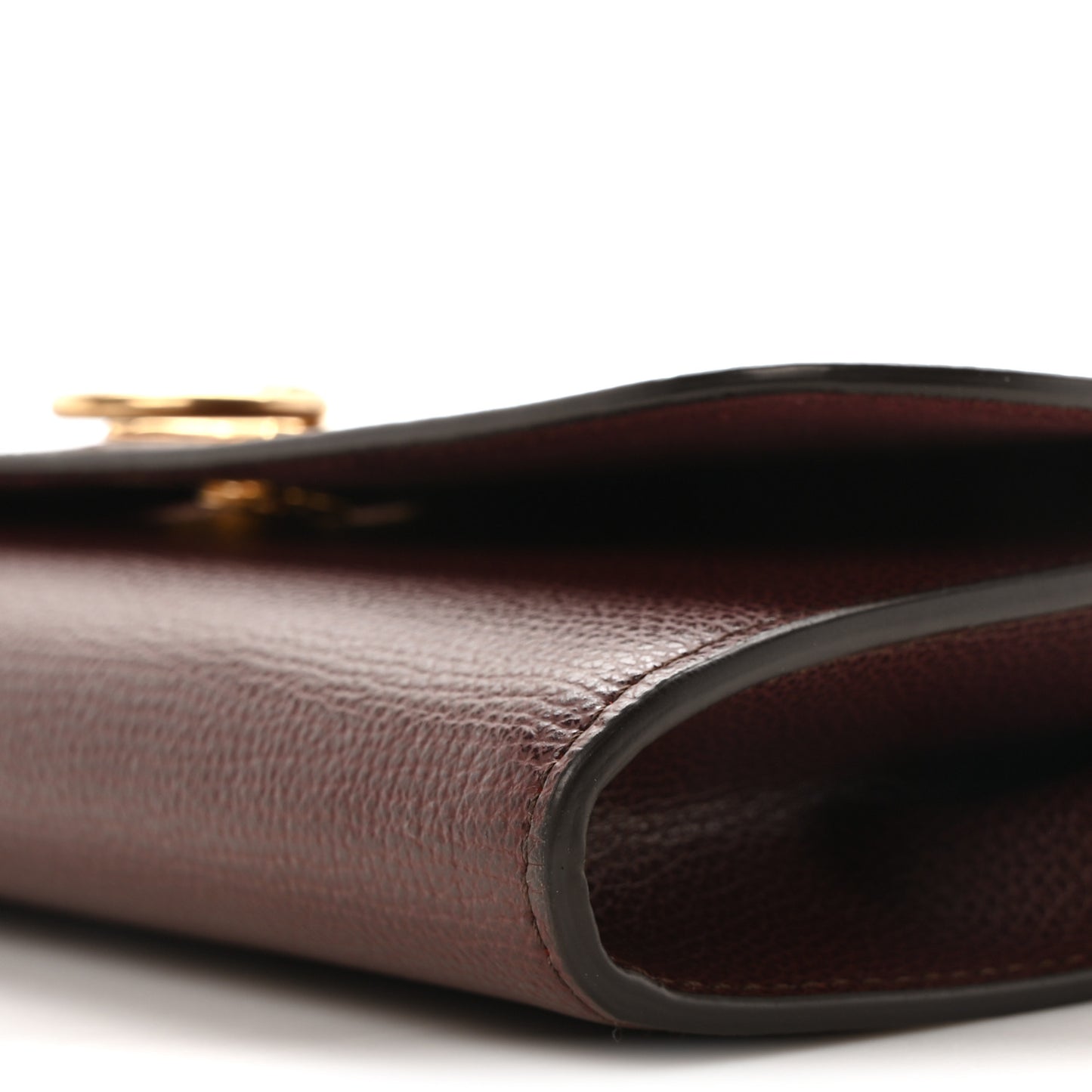 Small Classic Grain Amberley Convertible Clutch Oxblood