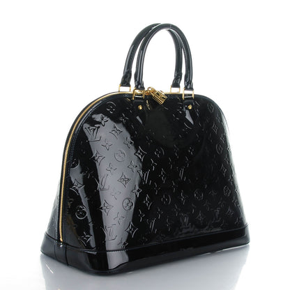 Louis Vuitton Vernis Alma GM Blue Infini 3 of 7