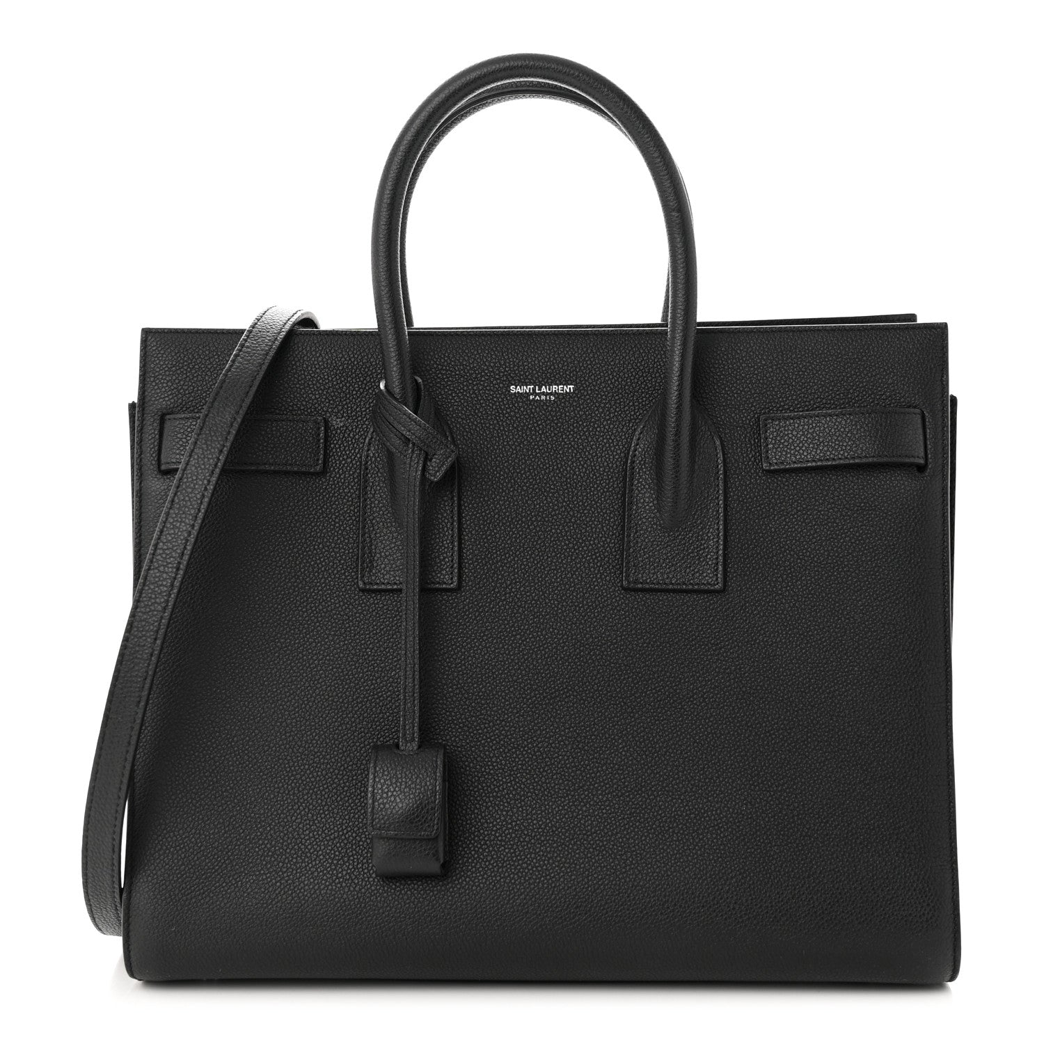 Saint Laurent Grained Calfskin Small Sac De Jour Black 1 of 14
