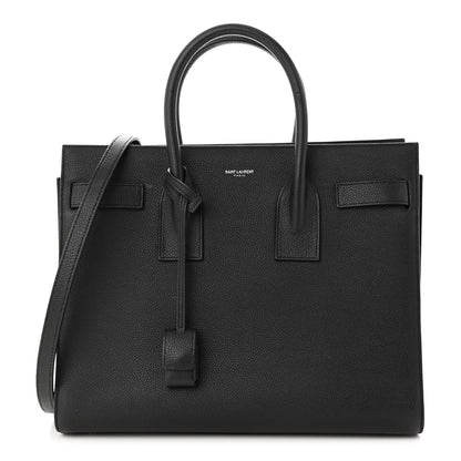 Saint Laurent Grained Calfskin Small Sac De Jour Black 1 of 14