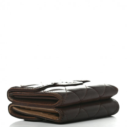 Chanel Lambskin Quilted Double Sided Wallet Brown 3 of 7