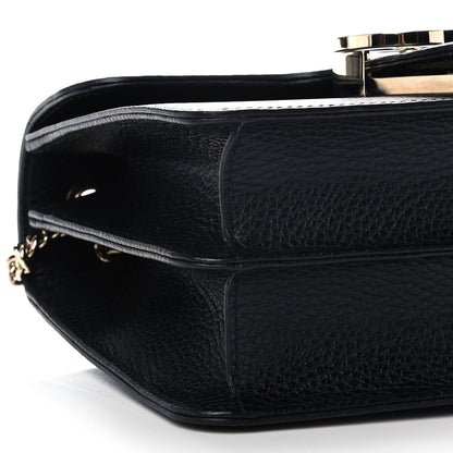 Gucci Dollar Calfskin Small Interlocking G Shoulder Bag Black 10 of 11