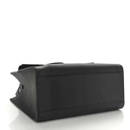 Louis Vuitton Soft Calfskin Lockme Tote MM Black 4 of 9
