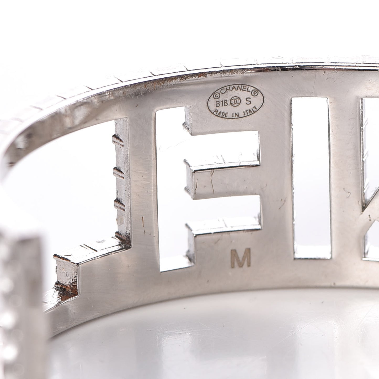 Crystal Logo Cuff M Silver