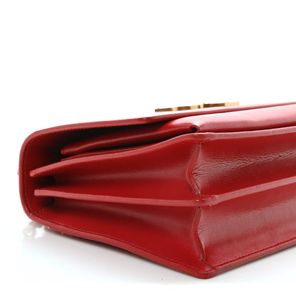 Saint Laurent Calfskin Medium Monogram Sunset Rouge Eros 10 of 11