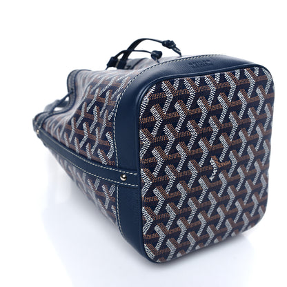 Goyard Goyardine Petit Flot Bucket Bag PM Navy 7 of 8