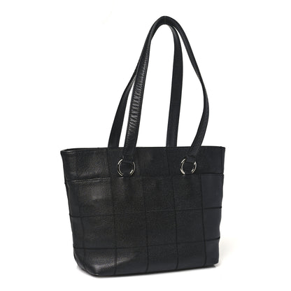Chanel Caviar Square Stitched Tote Black 3 of 10