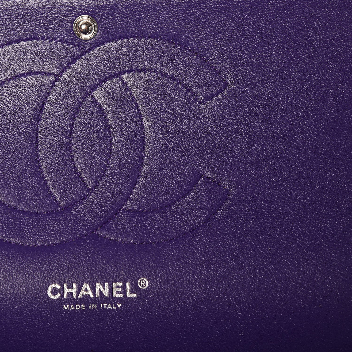Chanel Patent Calfskin Quilted Jumbo Double Flap Purple 8 of 11