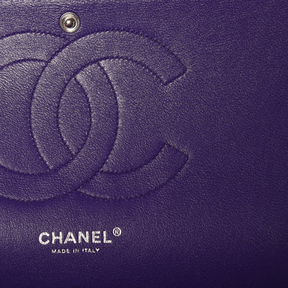 Chanel Patent Calfskin Quilted Jumbo Double Flap Purple 8 of 11