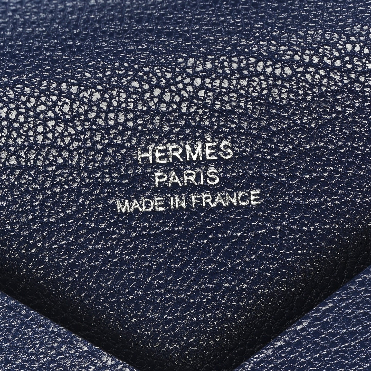 Chevre Mysore Calvi Card Case Bleu Saphir
