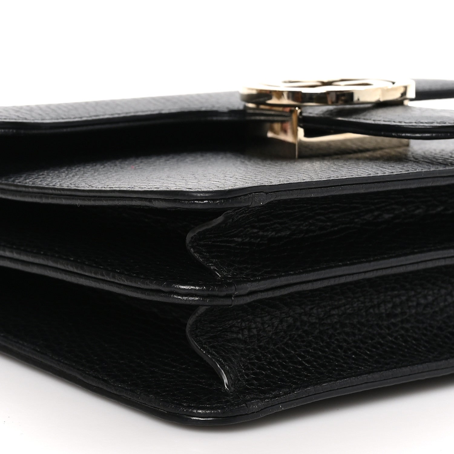 Gucci Dollar Calfskin Small Interlocking G Shoulder Bag Black 11 of 12