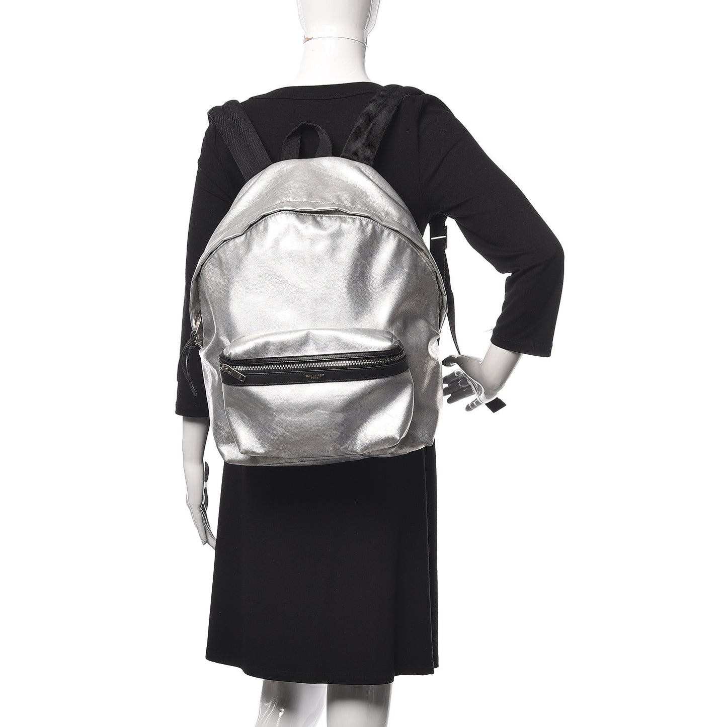 Nylon Metallic Hunting Backpack Silver