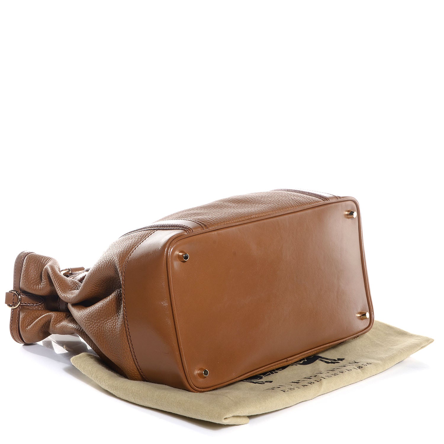 Burberry Grainy Leather Medium Golderton Camel 4 of 11