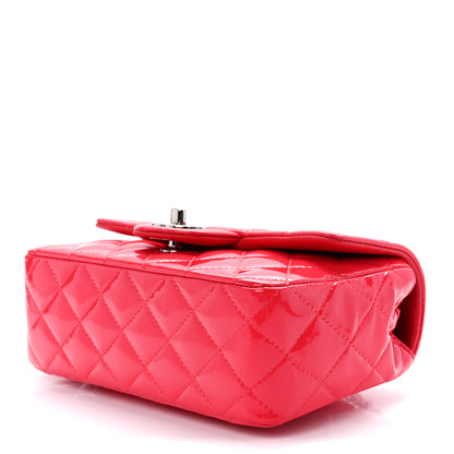 Chanel Patent Calfskin Quilted Mini Rectangular Flap Coral 10 of 12