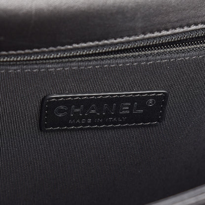 Chanel Lambskin Quilted Large Boy Flap Black 6 of 10