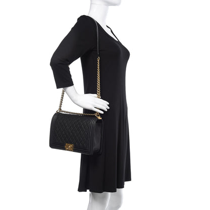 Chanel Caviar Quilted New Medium Boy Flap Black 2 of 11