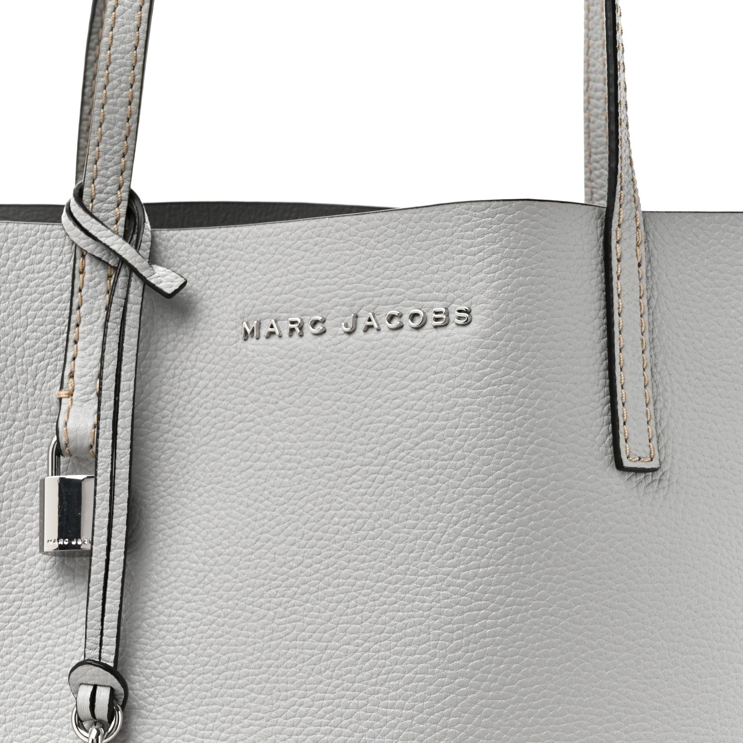 Marc Jacobs Grained Calfskin Grind Shopper Tote Grey 9 of 13