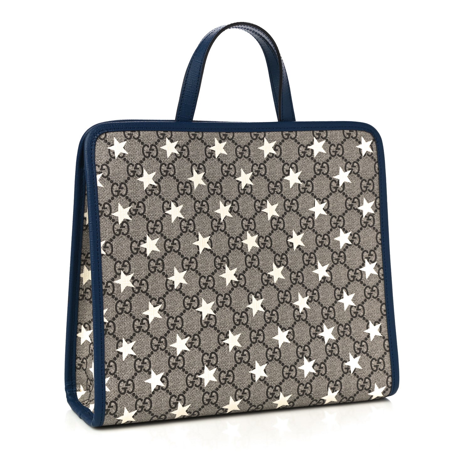 GG Supreme Monogram Stars Childrens Tote Beige Ebony Yellow Royal