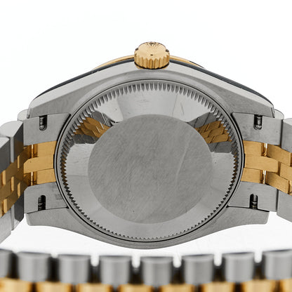 Rolex Stainless Steel 18K Yellow Gold Diamond 31mm Oyster Perpetual Datejust Watch Silver 278273 4 of 5