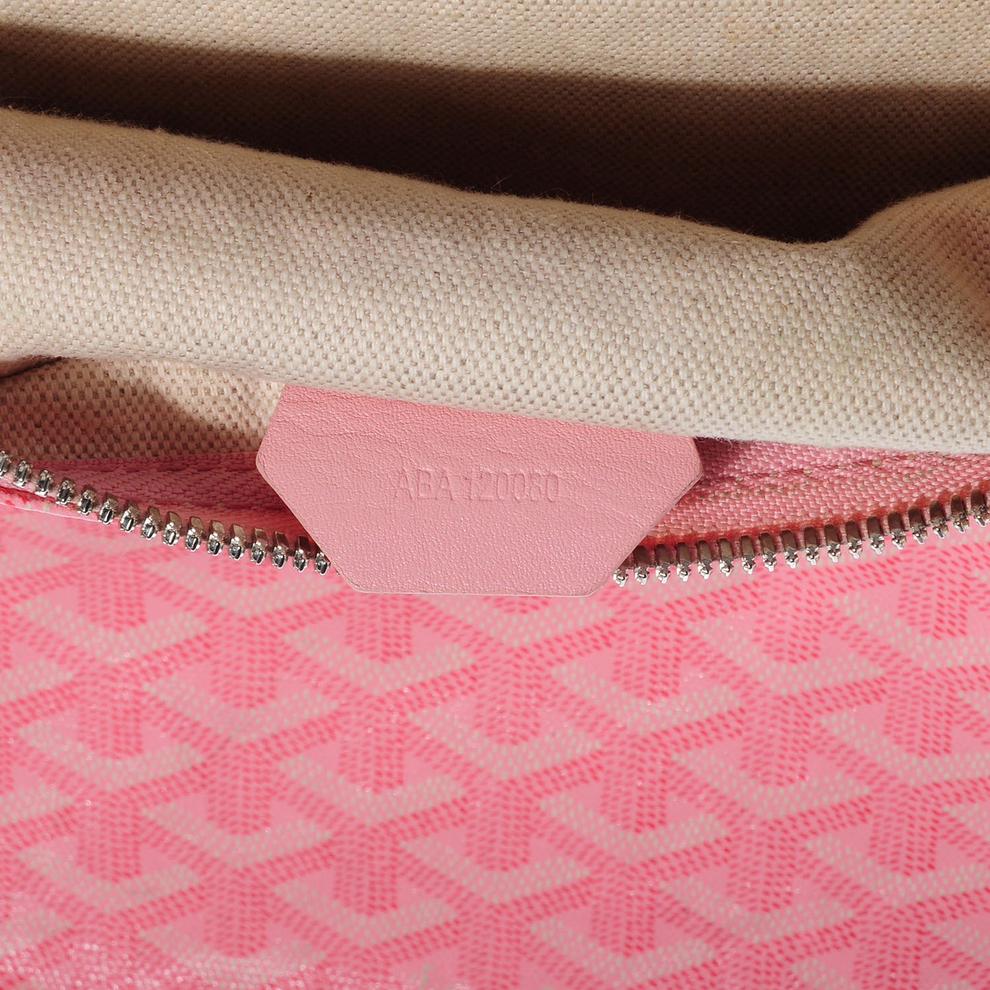 Goyardine Fidji Zip Hobo Summer Rose