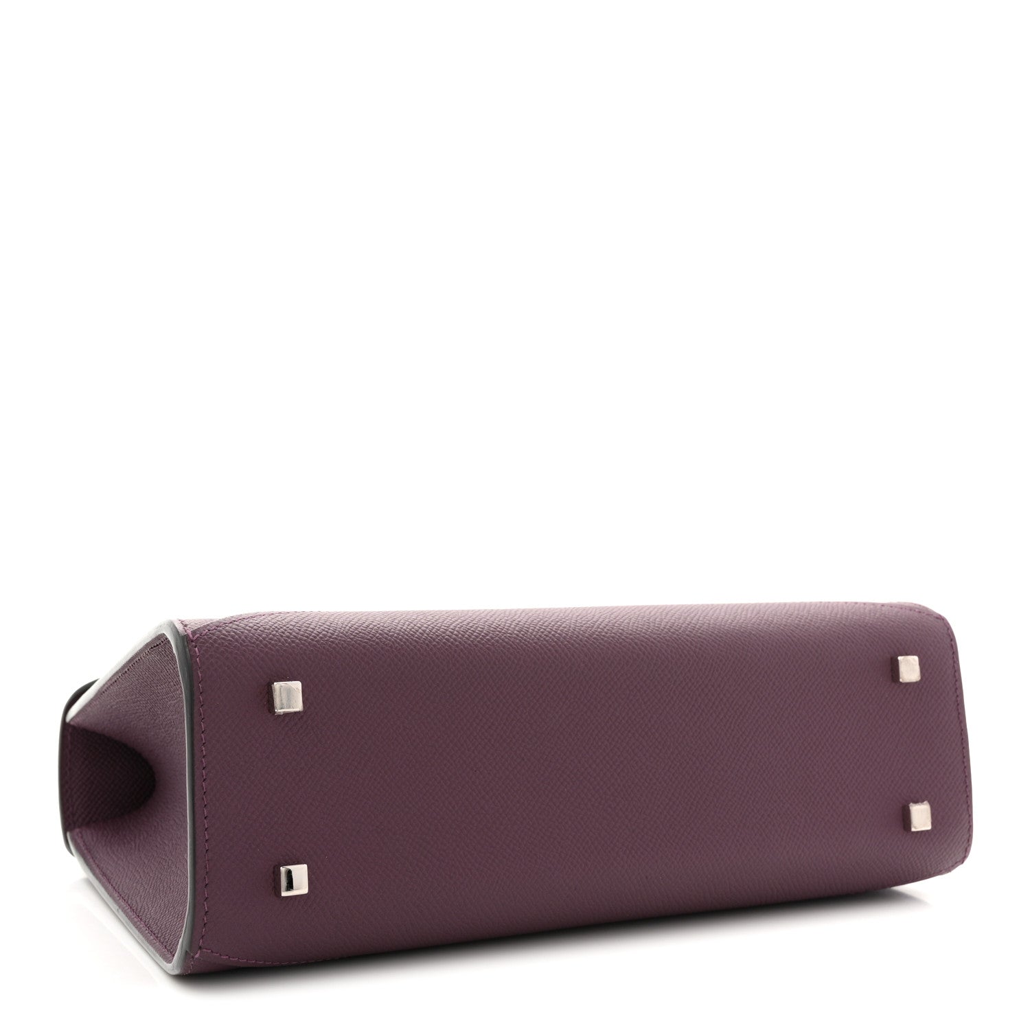 Moynat Carat Calfskin Gabrielle PM Eggplant 4 of 14
