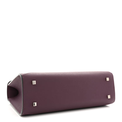 Moynat Carat Calfskin Gabrielle PM Eggplant 4 of 14