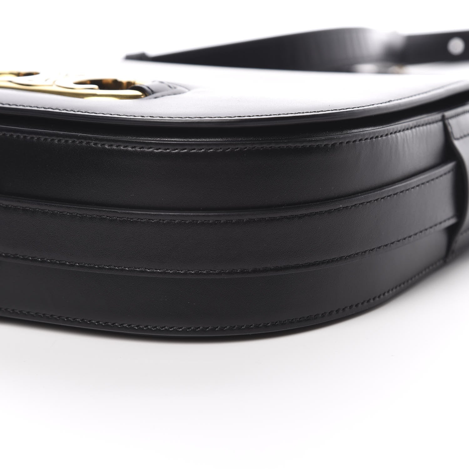 Celine Shiny Calfskin Medium Maillon Triomphe Black 10 of 14
