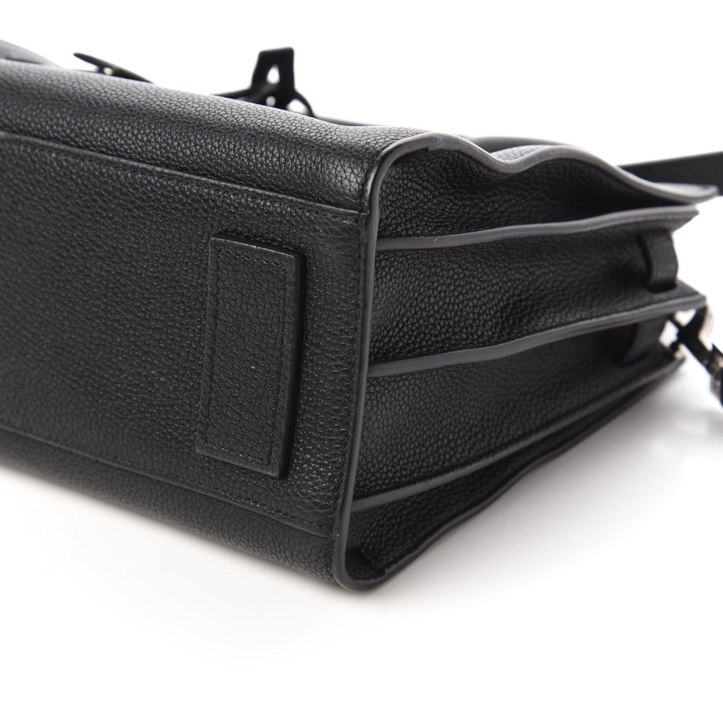 Grained Calfskin Baby Sac De Jour Souple Black