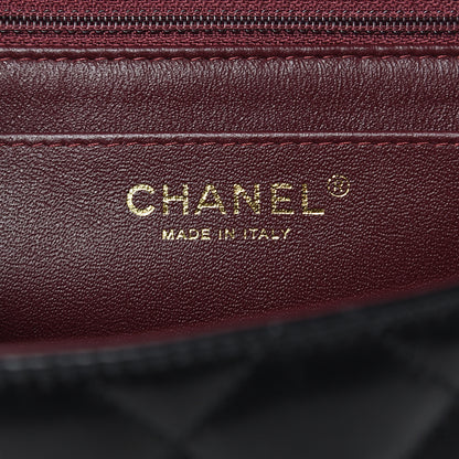 Chanel Lambskin Quilted Jumbo Single Flap Black 6 of 15