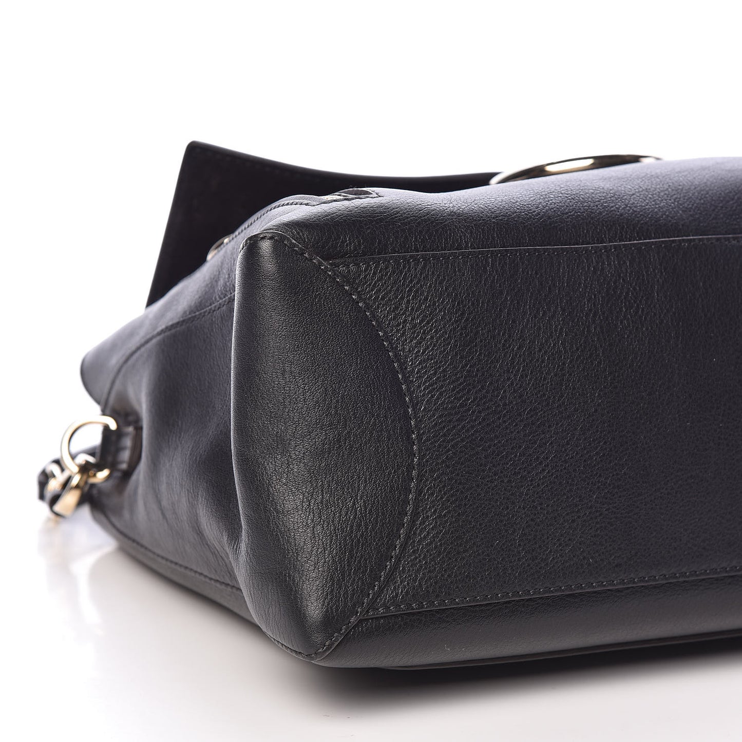 Calfskin Medium Faye Day Shoulder Bag Black