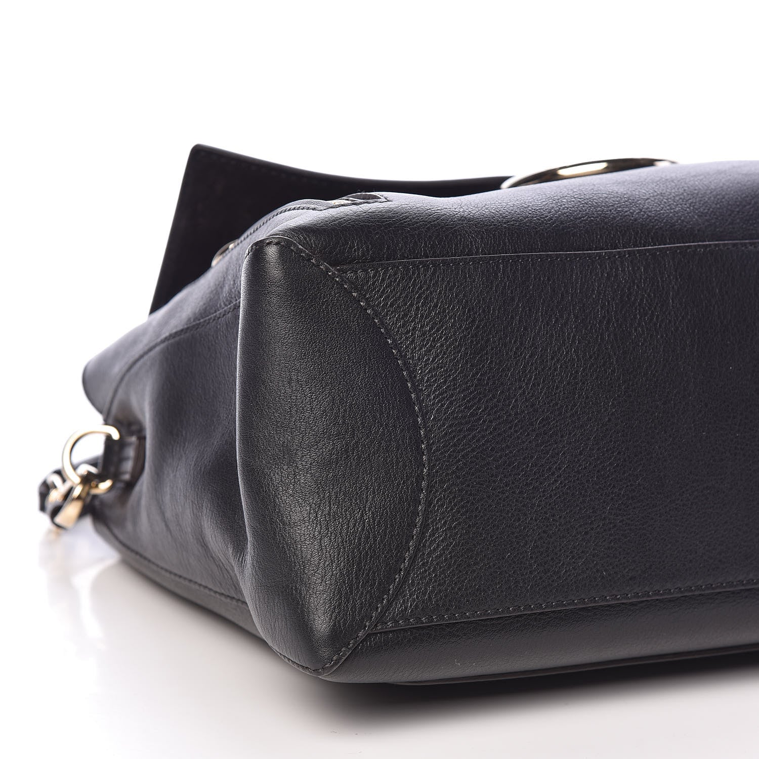 Chloe Calfskin Medium Faye Day Shoulder Bag Black 9 of 10