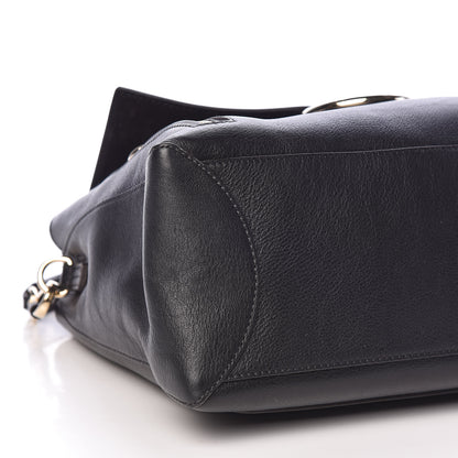 Chloe Calfskin Medium Faye Day Shoulder Bag Black 9 of 10