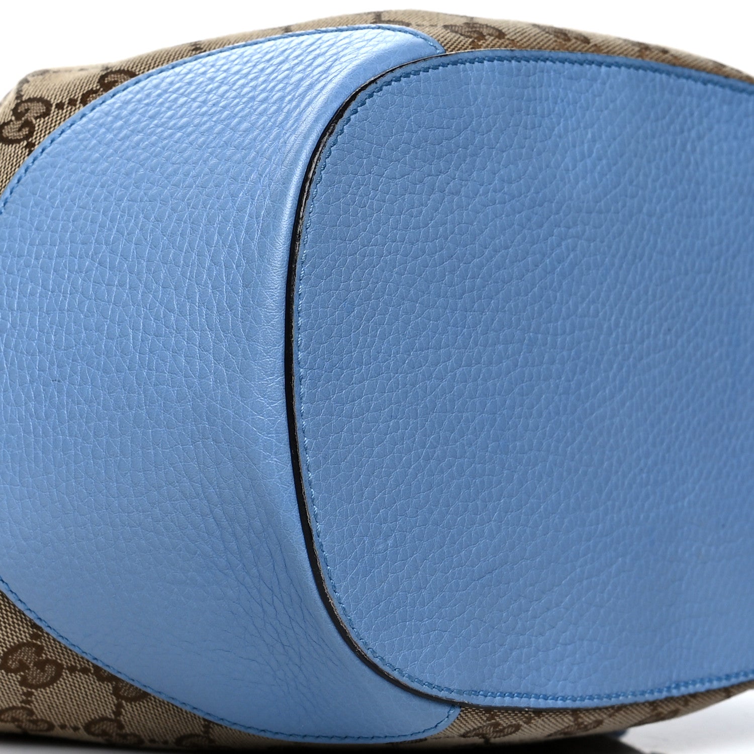 Gucci GG Monogram Calfskin Bucket Bag Blue 11 of 14