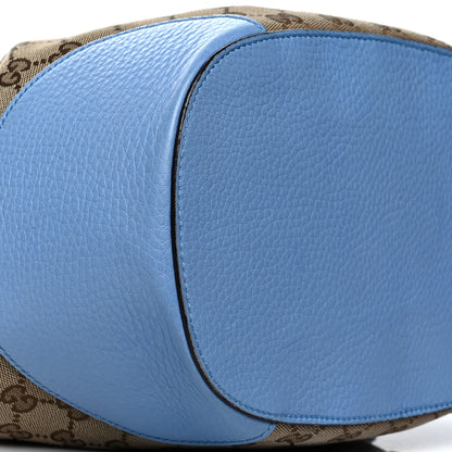 Gucci GG Monogram Calfskin Bucket Bag Blue 11 of 14